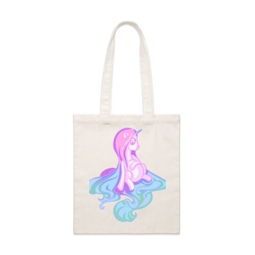 Sweet Sitting Unicorn Tote - Parcel Tote Thumbnail
