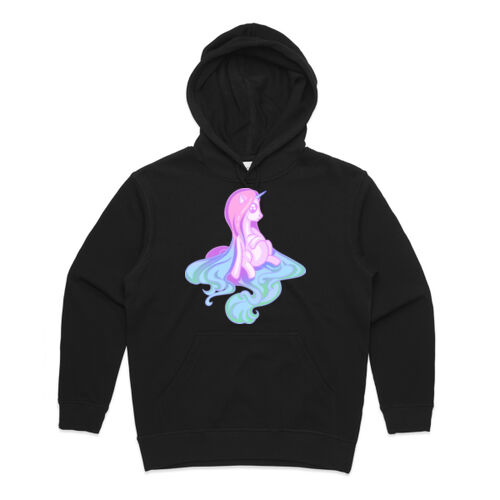 Sweet Sitting Unicorn Hoodie - Hooded Sweater Thumbnail